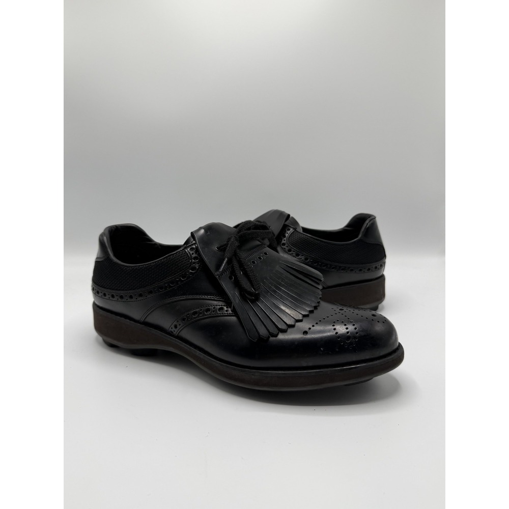 Prada Brogue Kiltie Wingtip Oxford Black 2EG 052 Mens Size 10 UK / 11 US No Box